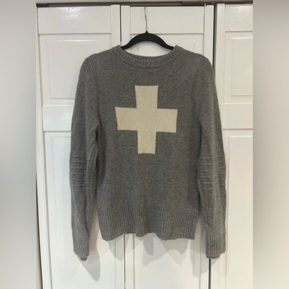 NWOT ALPS & Meters Cashmere Alpine Knit Ski Race Sweater - Picture 3 of 7